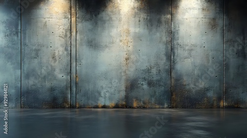 A textured concrete wall wi...