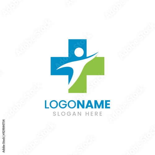 Medical and Healthcare Logo for Doctor, Pharmacy, Clinic, Wellness, Spa Vector illustration.