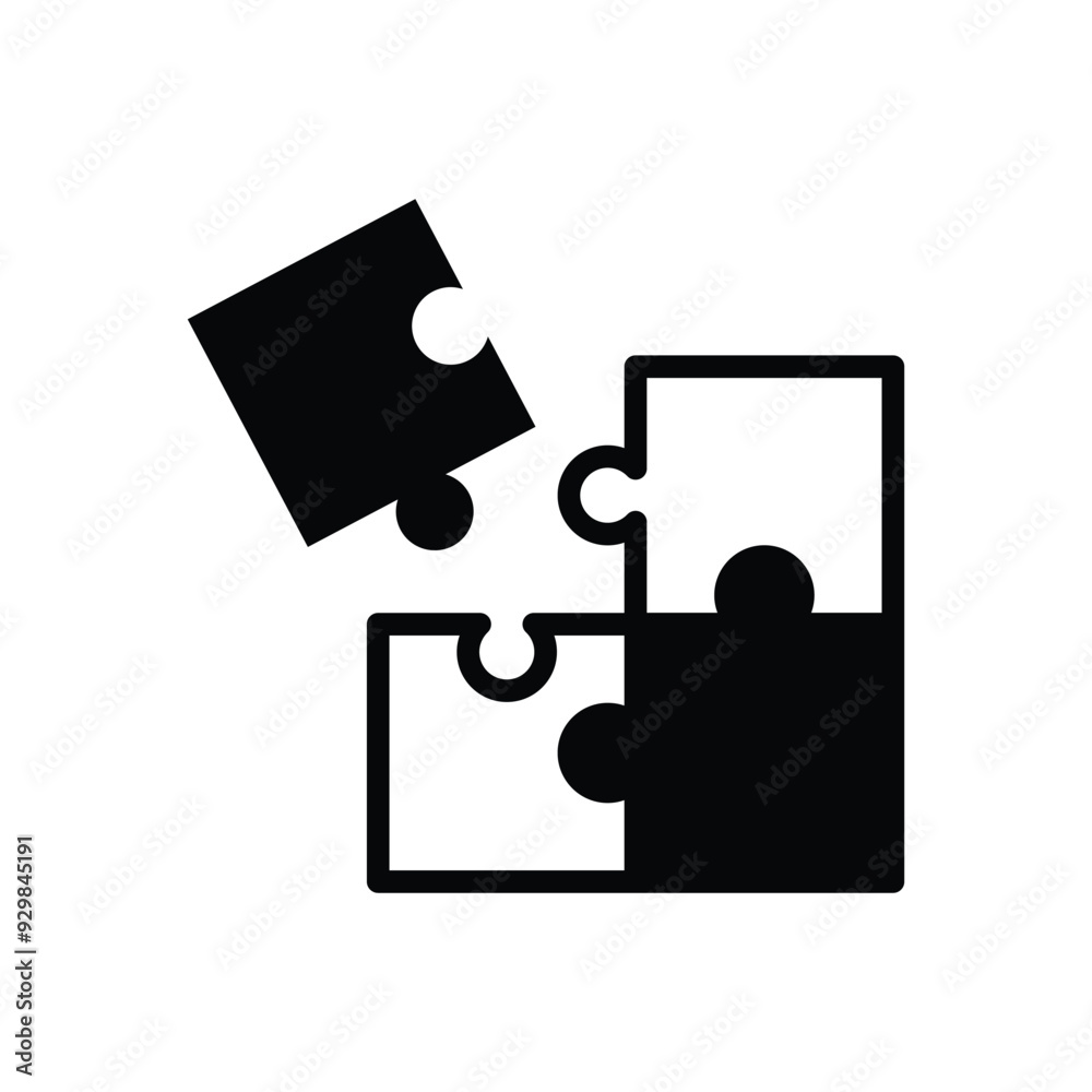 Puzzle vector icon Puzzle vector icon