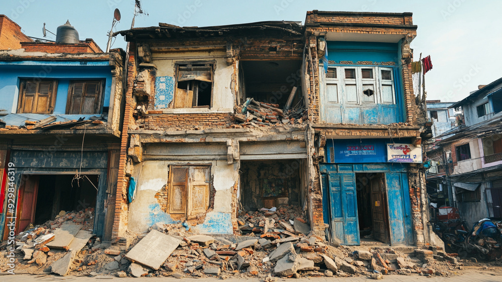 collapse building after earthquake collapse building after earthquake