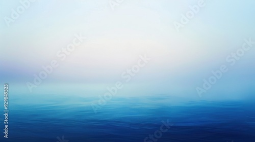Wallpaper Mural A calm blue ocean with a hazy sky in the background Torontodigital.ca