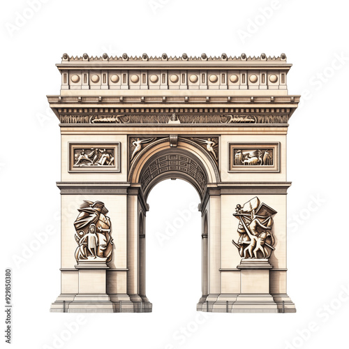 arc de triomphe transparent background 