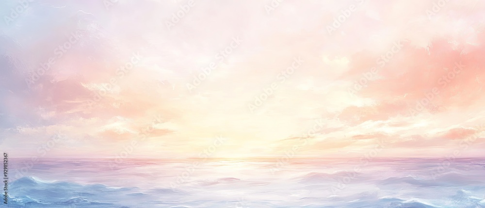 Obraz premium Ocean concept invitation template