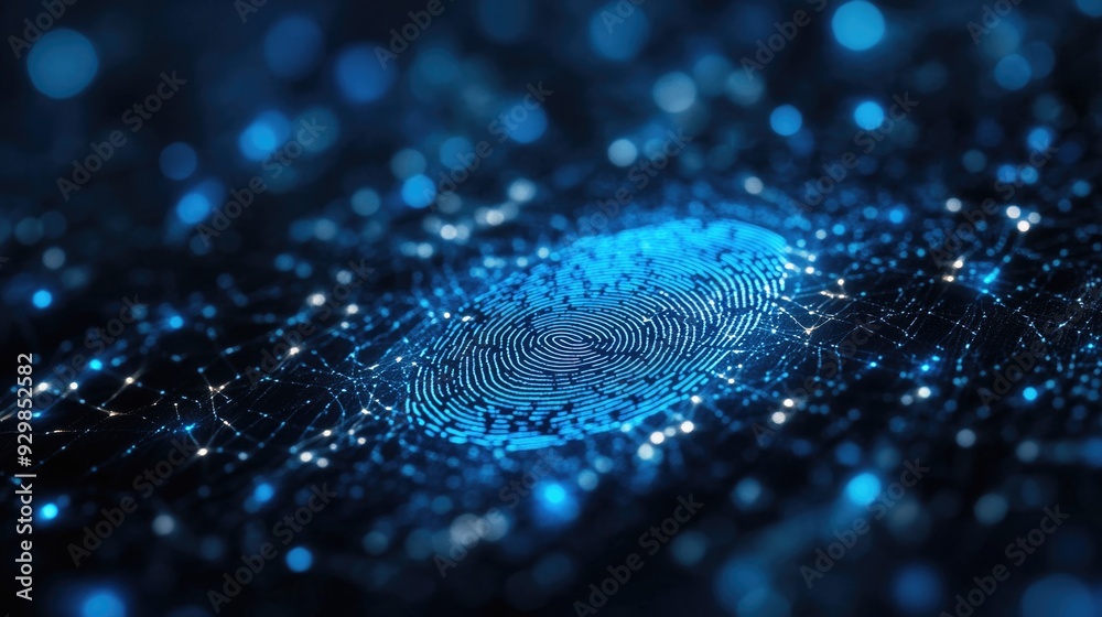 Fingerprint on dark surface Fingerprint on dark surface