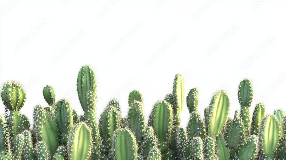 A cactus displayed against a white background, highlighting its unique shape and spiky texture. A cactus displayed against a white background, highlighting its unique shape and spiky texture.