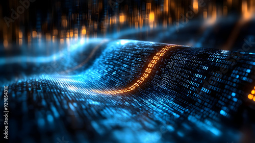 Abstract digital landscape ...