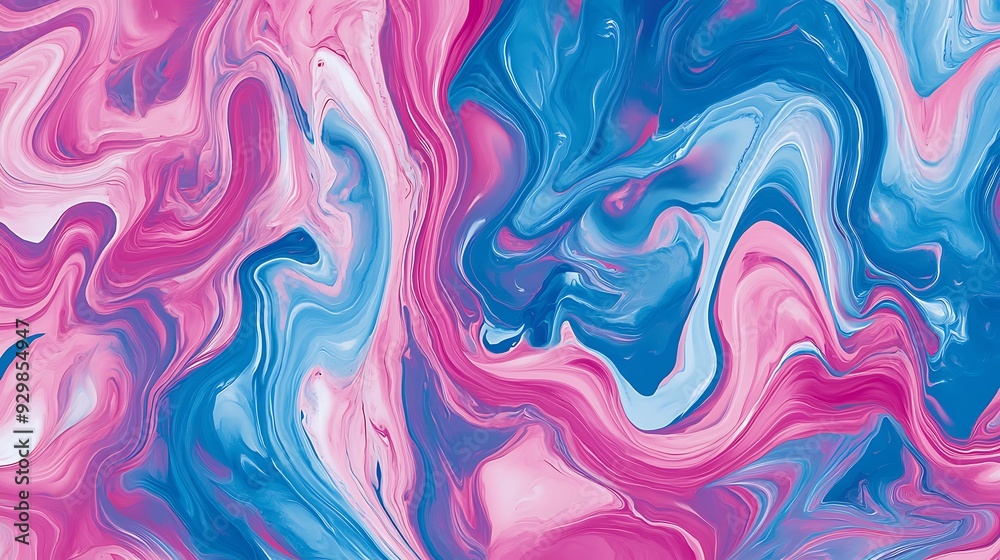 Swirling abstract pattern in blue, pink and white. Swirling abstract pattern in blue, pink and white.