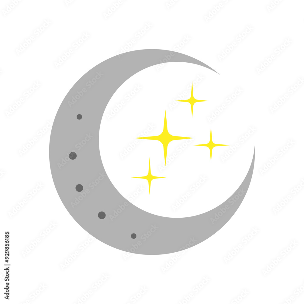 Moon icon vector. Celestial Moon illustration sign. Retro Moon symbol or logo. Moon icon vector. Celestial Moon illustration sign. Retro Moon symbol or logo.