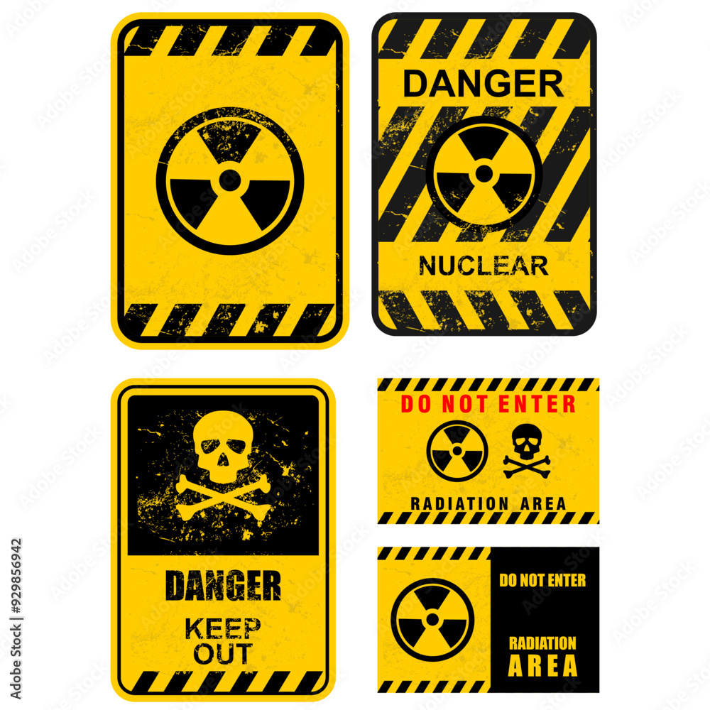 Obraz premium Danger, Do Not Enter, sign vector