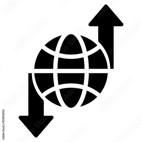 export import icon.globe with arrows up and down .glyph style