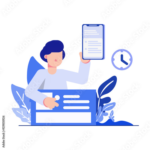 Enhance your digital presence with our visually striking Waitlist Order flat illustrations