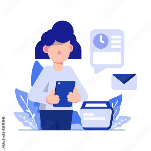 Enhance your digital presence with our visually striking Waitlist Order flat illustrations