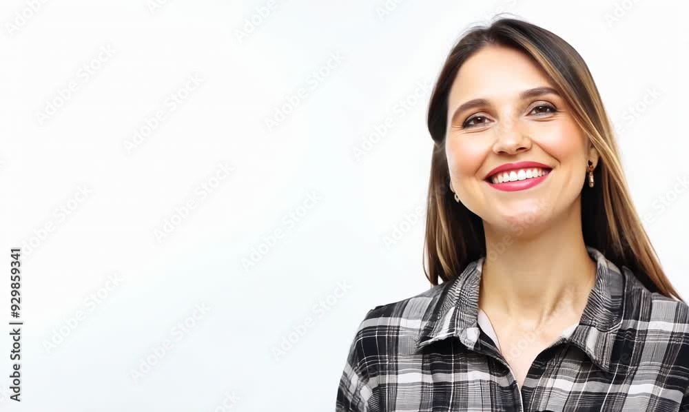 Portrait of a young businesswoman on white background with copy space Portrait of a young businesswoman on white background with copy space
