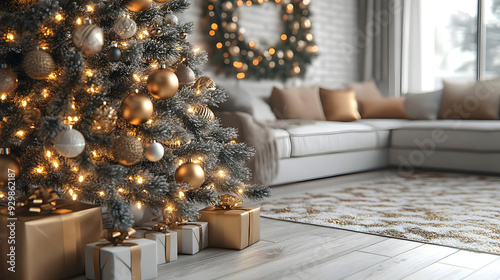 Cozy living room decorated ...