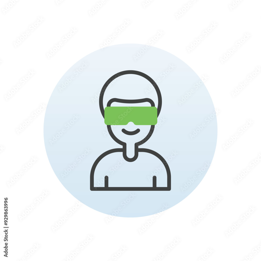 Gamer vector icon Gamer vector icon