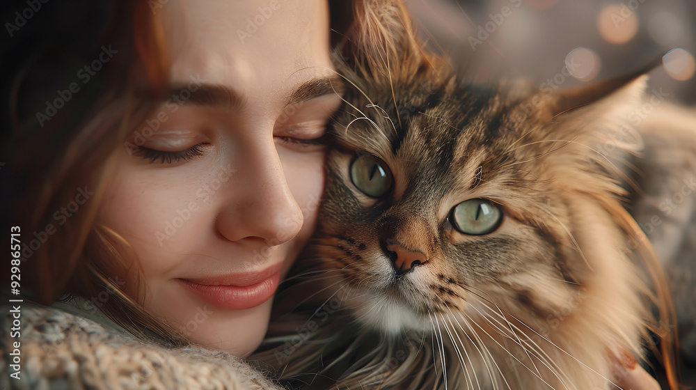 Feline Companion: Woman and Her Beloved Cat Feline Companion: Woman and Her Beloved Cat