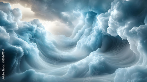 Ethereal clouds swirling in...