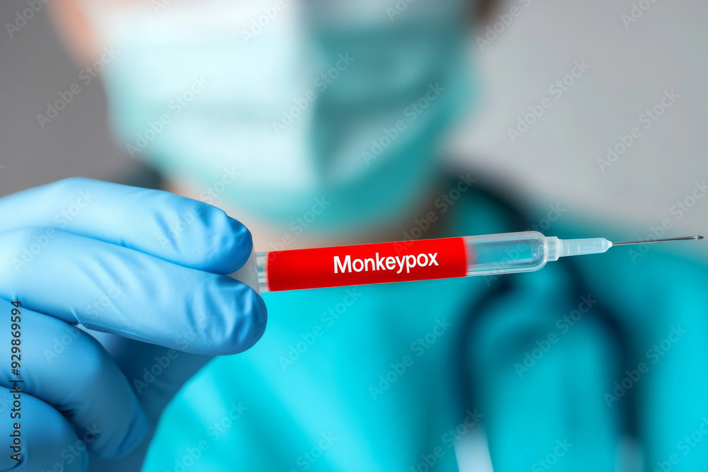 medical masks and a swab test tube with the word medical masks and a swab test tube with the word