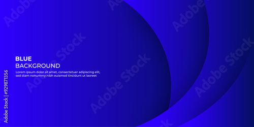 Blue abstract background banner, cover, poster, wallpaper, design with space for text