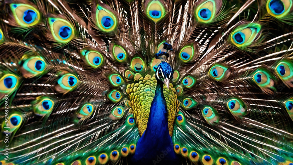 Fototapeta premium A Natural Peacock in Artistic View