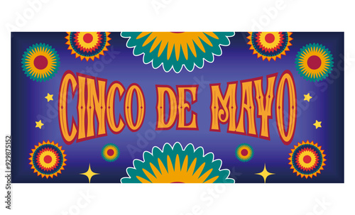 Cinco de Mayo May 5, federal holiday in Mexico. Fiesta banner and poster design. flat vector modern illustration