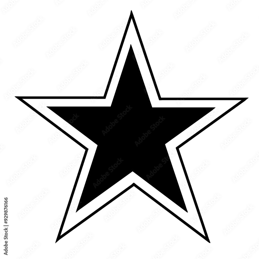 Black and white star Black and white star