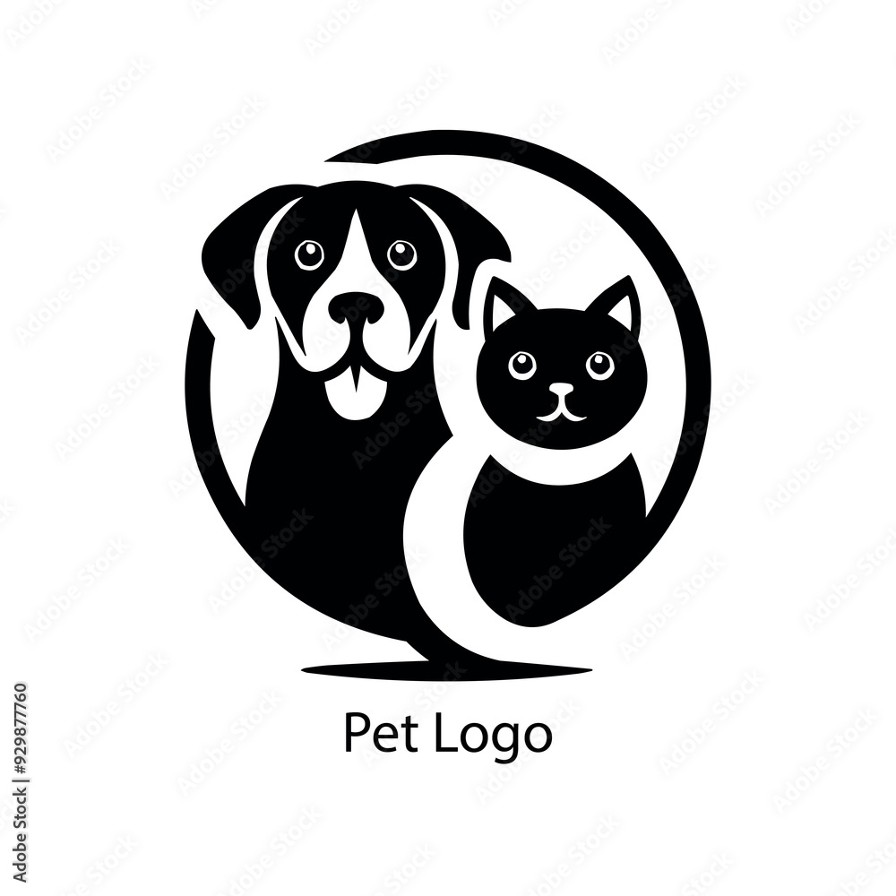 Naklejka premium A Pet logo designee concept 