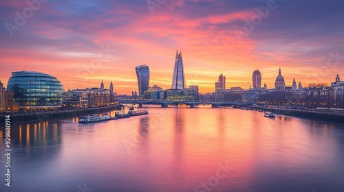 London Skyline at Sunset