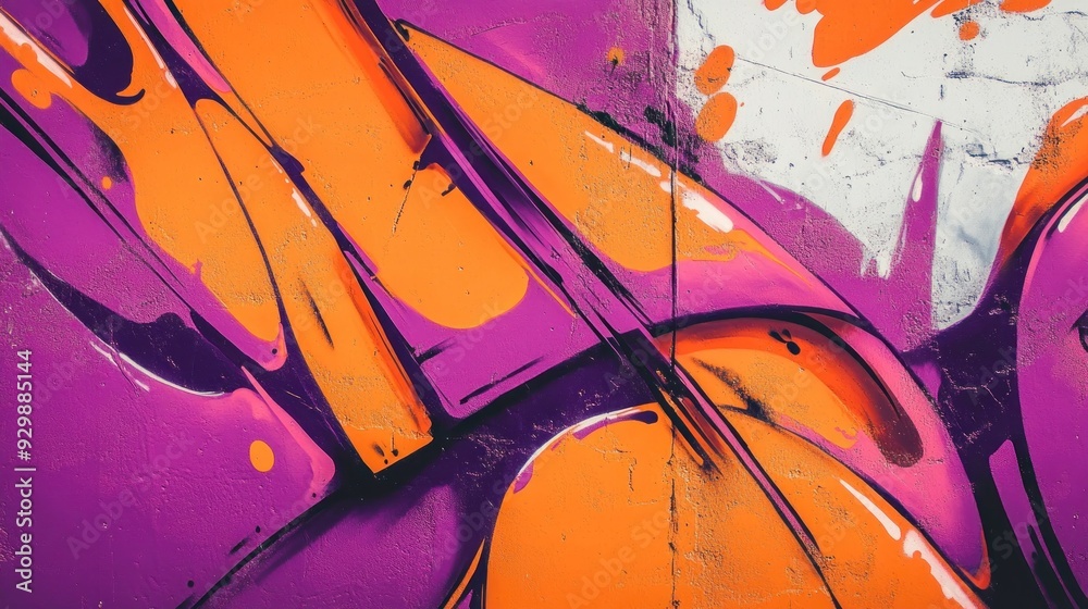 Abstract Orange Purple Graffiti Background Wallpaper Abstract Orange Purple Graffiti Background Wallpaper