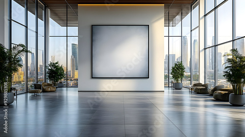 Modern interior with large ...