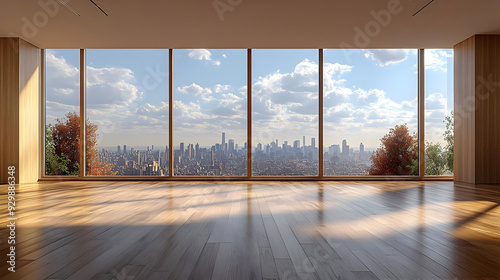 Modern interior with large ...