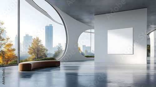 Modern interior with large ...