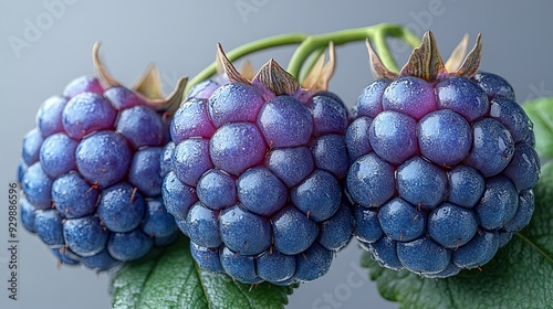 Wallpaper Mural Closeup, fresh blackberries Torontodigital.ca