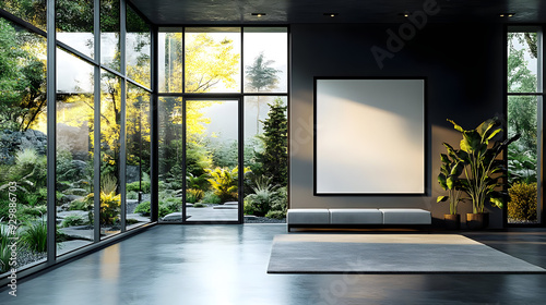 Modern interior with large ...