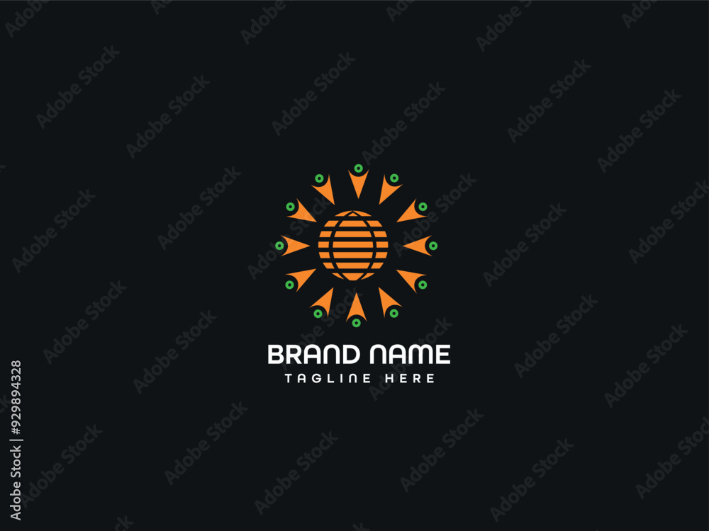 Fototapeta premium Business modern letter logo design 