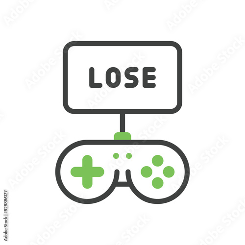 Lose vector icon