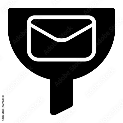 email filter, email filtering, spam filtering, mail filtering, message filtering, emails solid or glyph icon