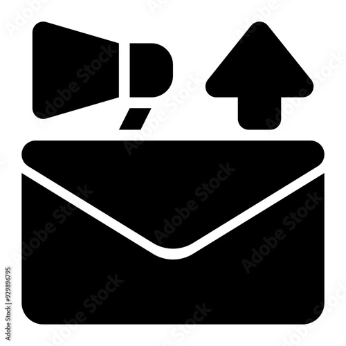 email marketing, sent, sending, email, message, campaign, marketing solid or glyph icon