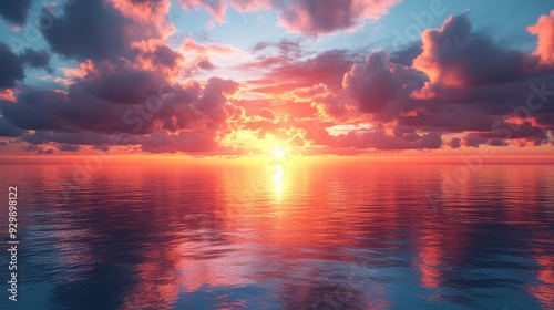 Sunset over the Ocean