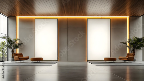 Modern minimalist interior ...