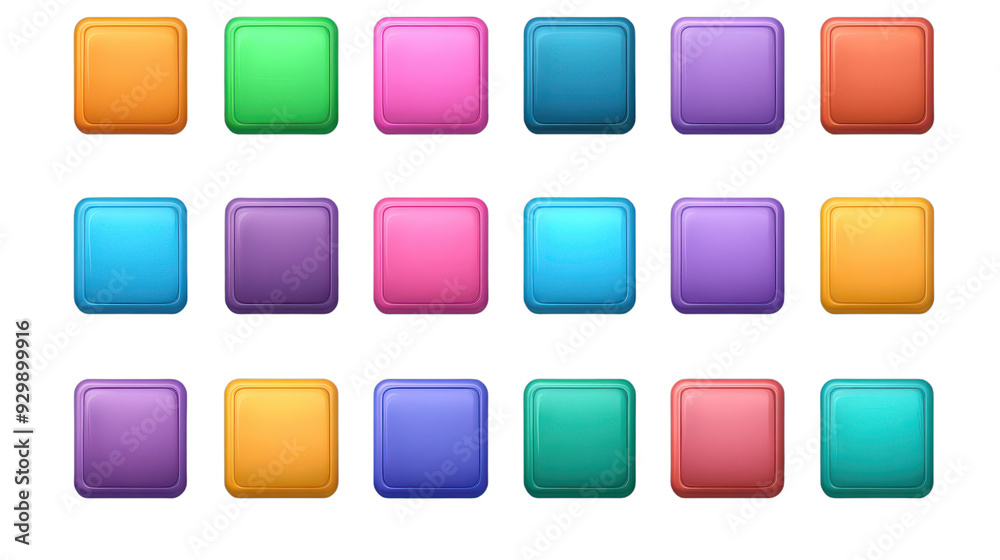 Colorful geometric squares arranged in a modern and stylish layout. Perfect for backgrounds or digital design projects. Colorful geometric squares arranged in a modern and stylish layout. Perfect for backgrounds or digital design projects.