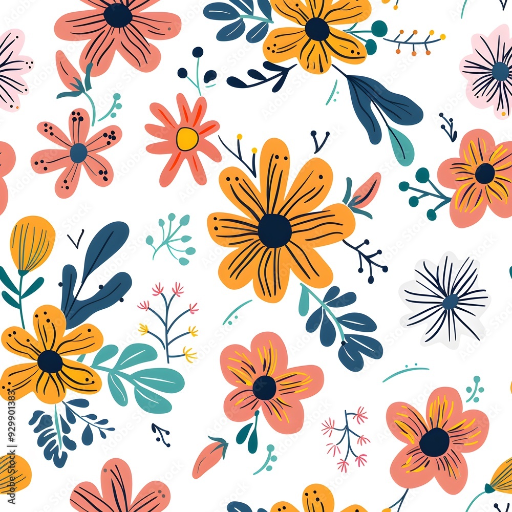 seamless pattern with flowers seamless pattern with flowers