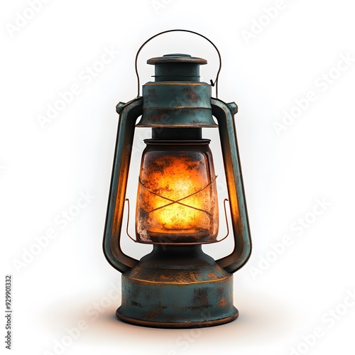 Old Lantern with Light.