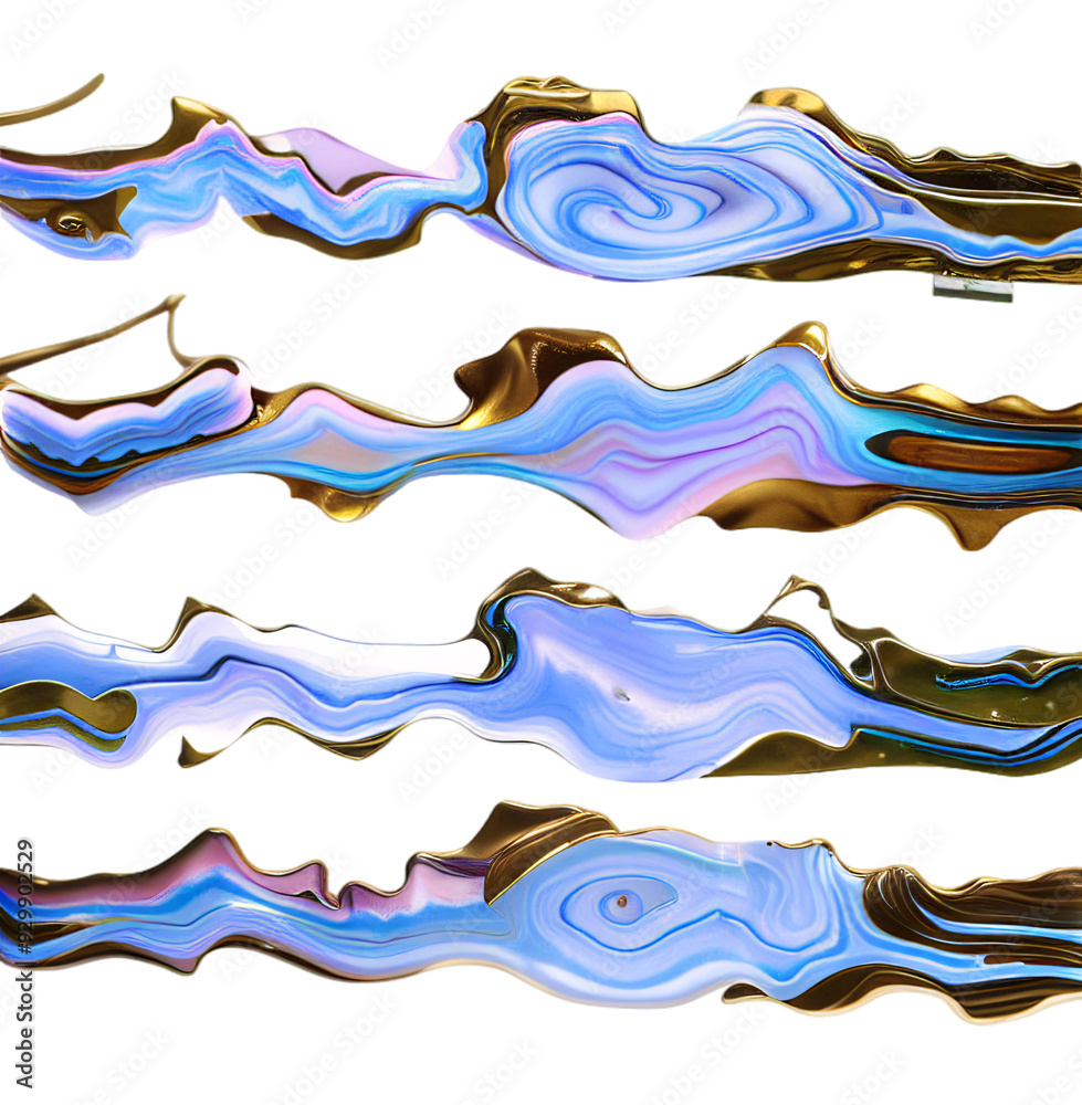 Abstract Fluid Design with Jade Stone and Metallic Accents Abstract Fluid Design with Jade Stone and Metallic Accents