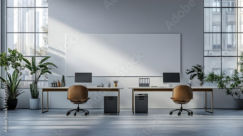 Modern office space with de...