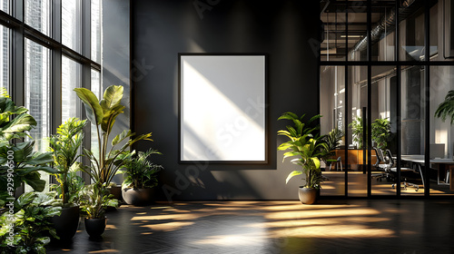 Modern office space with pl...
