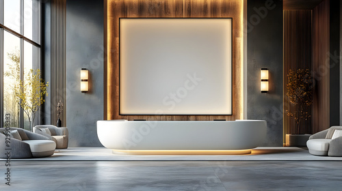 Modern reception area with ...