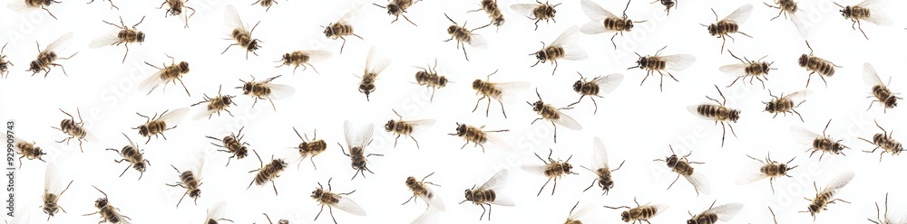 Cutout of five mosquitoes standing on a transparent background, png file Cutout of five mosquitoes standing on a transparent background, png file