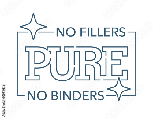 Pure Stamp - no fillers and no binders, clean. in thin line