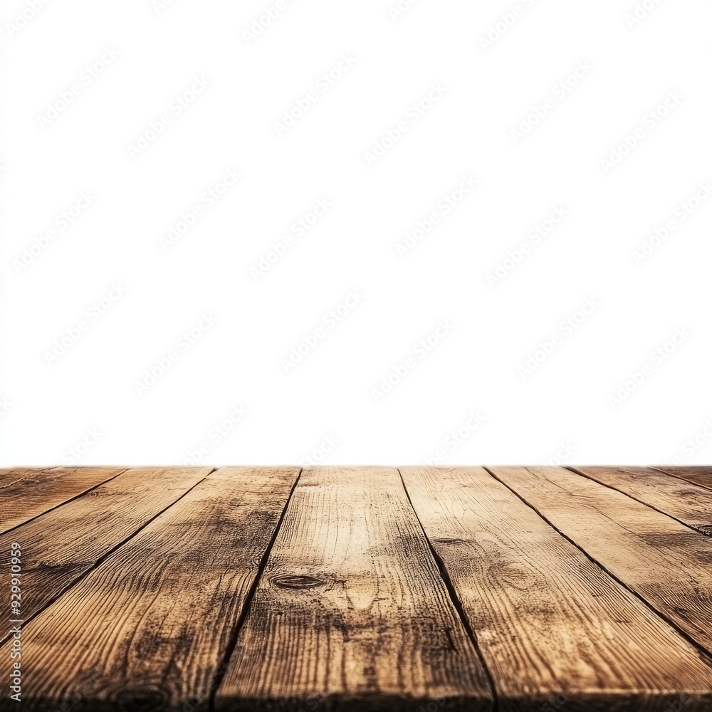 An old wooden floor isolated on white with a transparent cutout An old wooden floor isolated on white with a transparent cutout